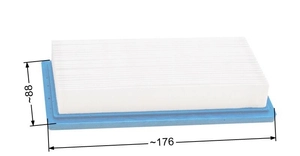 Oro filtras Briggs & Stratton 3,5-5,5 AG Industrial Plus horizontalaus veleno šoninių vožtuvų varikliams