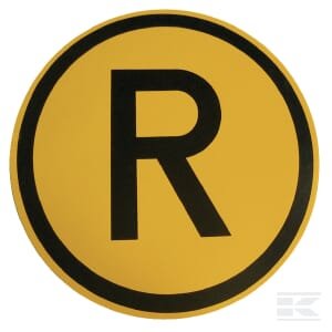 Transporto greičio ženklas (plastikinis) R5068A