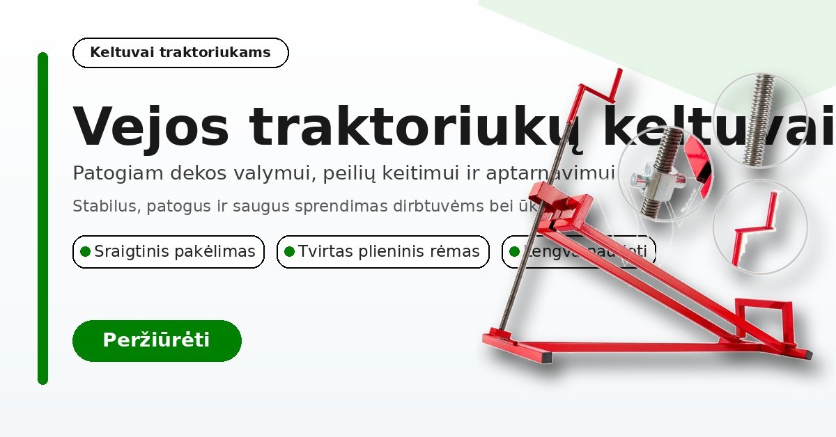 Traktoriukų keltuvai