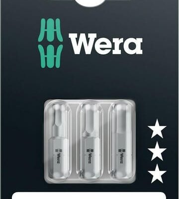Antgalis rinkinys 1x SW4, SW5, SW6 Wera SC8401ZSETBSB