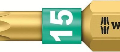 Profesionalus Torx antgalis T15×25, 1/4" Wera SC8671BDCTX15