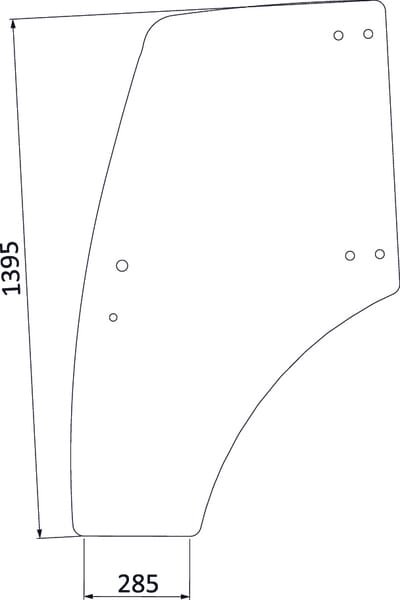 Lindner door glass – 3203411N