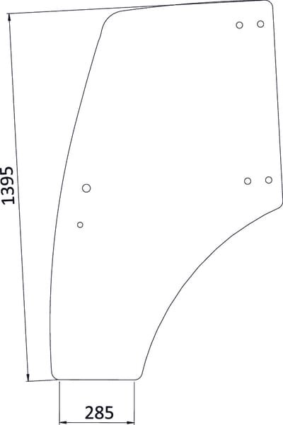 Lindner door glass – 3203412N