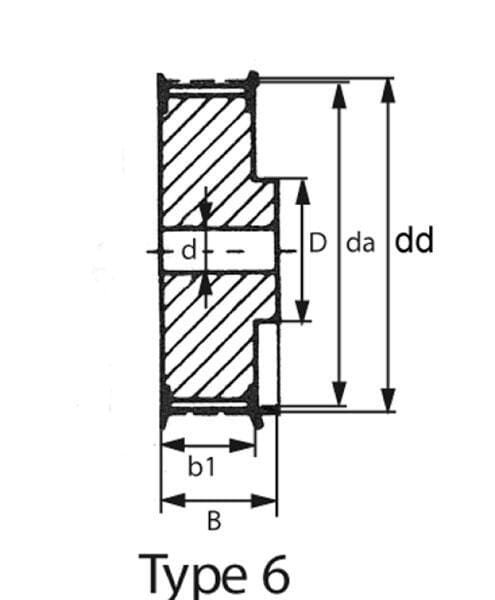 Dantytas skriemulys T10 tipo 24Z Kramp 47T10242 - Image 2