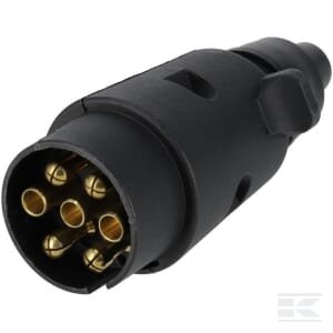 Priekabos kištukas 7 kontaktų, plastikinis, 12V, su varžtiniais gnybtais TR00001KR