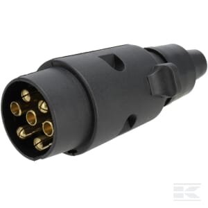 Priekabos kištukas 7 kontaktų, plastikinis, 12V, su varžtiniais gnybtais (pakuotė 10 vnt.) TR00001KRPACK