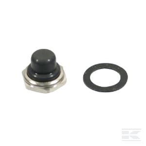Mygtukinio jungiklio dangtelis juodas 12mm U1654