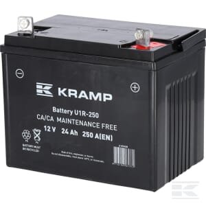 Akumuliatorius 12V 24Ah 250A uždaras Kramp U1R9KR