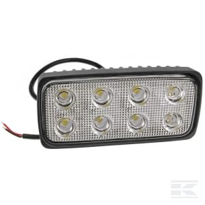Darbinė lempa LED, 3W, 2560lm, stačiakampė, 12/24V, skaidri, 90x150mm, 8 LED, Vapormatic VLC6115