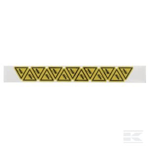 Įspėjamasis lipdukas „Tepalo pistoletas“ (machinery grease gun) WB000006