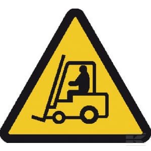 Įspėjamasis lipdukas „Krautuvas“, 200 x 200 mm, Brady WB250220