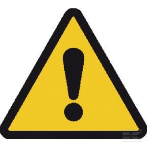 Įspėjamasis lipdukas „Pavojus“, 200 x 200 mm, Brady WB250226