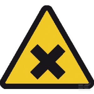 Įspėjamasis lipdukas „Kenksminga“, 200 x 200 mm, Brady WB250265