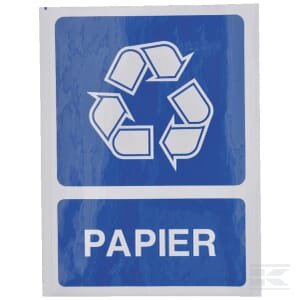 Lipdukas (papildoma informacija) perdirbimui „Papier“, 210 x 297 mm, Brady WB251293