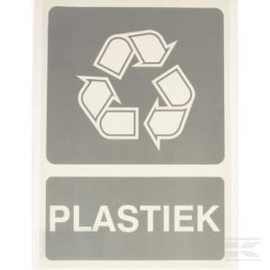 Lipdukas (papildoma informacija) perdirbimui „Plastiek“, 210 x 297 mm, Brady WB251294