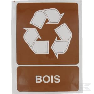 Lipdukas (papildoma informacija) perdirbimui „Bois“, 210 x 297 mm, Brady WB251296FR