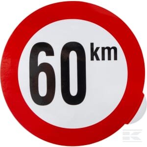 Draudžiamasis lipdukas „Greičio limitas 60 km/h“ WB6001