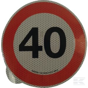 Draudžiamasis lipdukas „Greičio limitas 40 km/h“ Mazon WB7940IT
