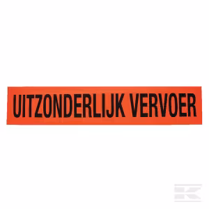 Ženklas „Uitzonderlijk vervoer“ WB90002NL