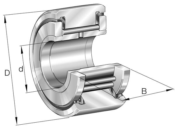 Atraminis ritininis guolis 20 mm × 52 mm × 24 mm, INA PWKR522RSXL - Image 3