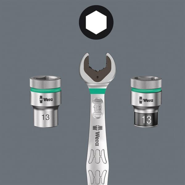 Kombinuotas terkšlinis veržliaraktis 18mm Wera SL073278 - Image 9