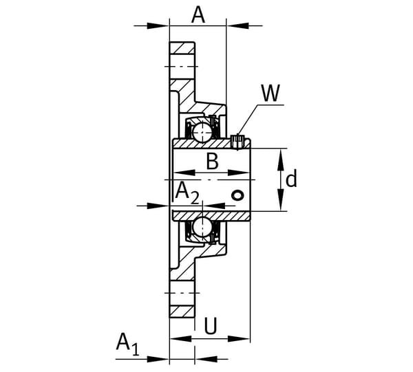 Korpuso mazgas UCFL204 - Image 2