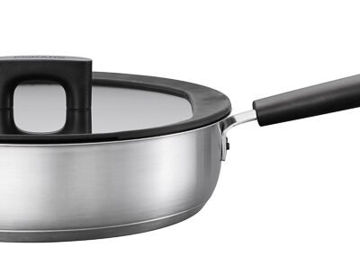 Virtuvės šefo keptuvė 26 cm /2,8 l/ su dangčiu Hard Face Steel