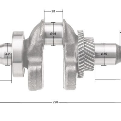 Rato variklio R420 alkūninis velenas generatoriui AG5-1F