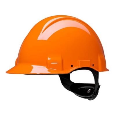 Apsauginis šalmas G3001 oranžinis ratukinis dydžio reguliavimas 3M G31CUVOR