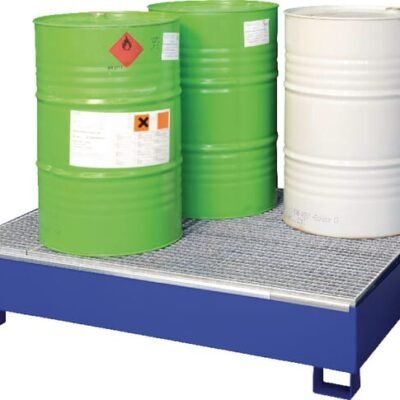 Surinkimo padėklas alyvai plieninis mėlynas 205 L keliamoji galia 900 kg 1200x1210x285 mm Cemo 7688CEMO