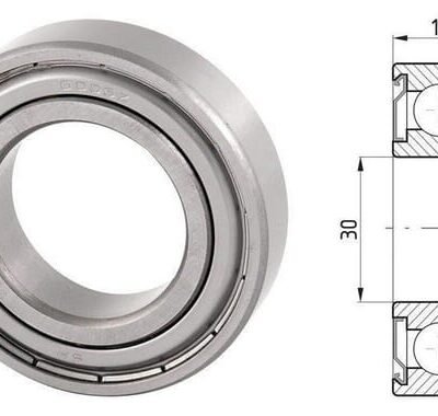 Giliojo griovelio rutulinis guolis 30x55x13 mm 77776006ZZ