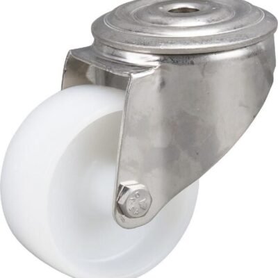 Pasukamas ratukas, poliamidinis, 80x34 mm, nerūdijantis plienas, vieno varžto tvirtinimas, apkrova 150 kg, Tente – 8470UOO080P3013