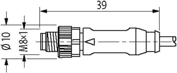 Jutiklio prailginimo kabelis 3-p, 5 m MURR ELEKTRONIK – 88001MSUD2100500 - Image 5