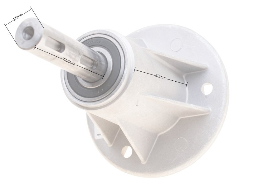 Peilio adapteris Castel Garden TC102/TC122 – 2 skriemuliams, dešininis sriegis (H=226 mm) - Image 3