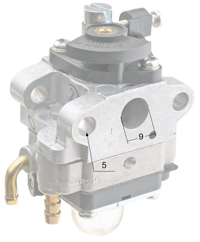 Karbiuratorius Oleo-Mac 25 / 25R ir Efco (krūmapjovėms) - Image 5