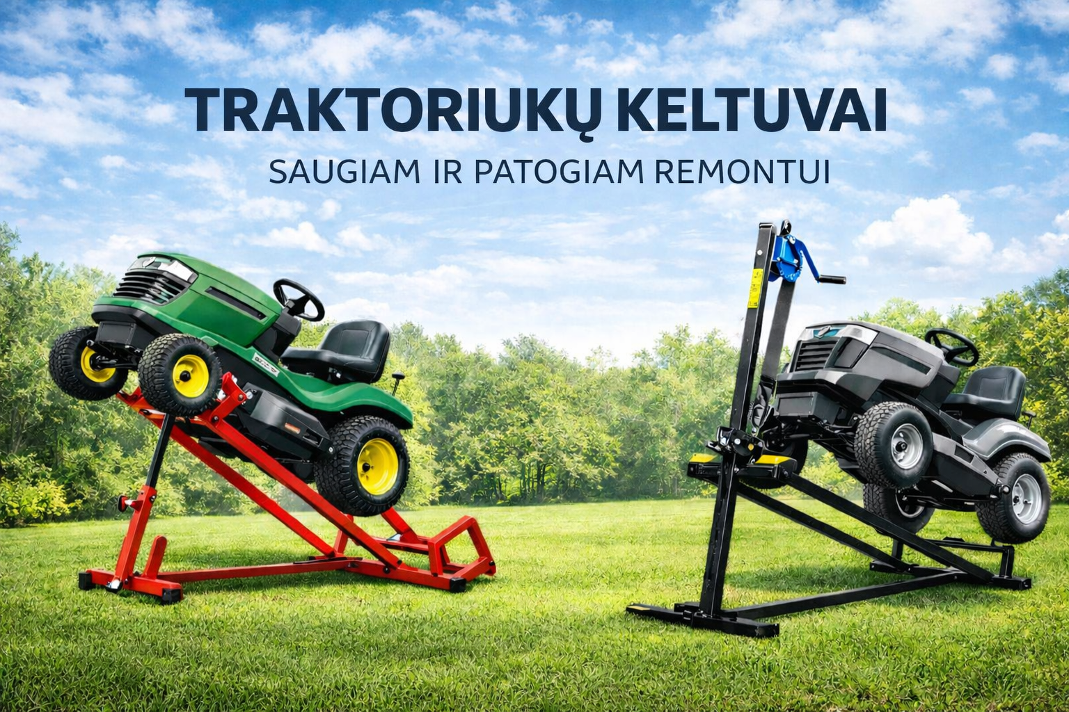 Traktoriukų keltuvai