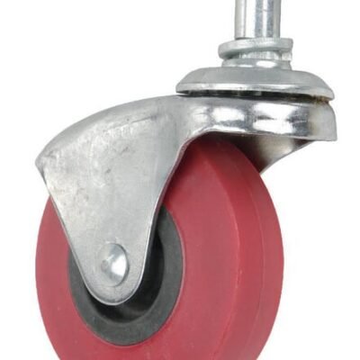Caster ratas swivel, guminis ratas: Ø 63, metalinis stem su circlip Un BE25002