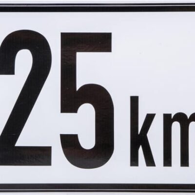 Transporto priemonės greičio ženklas foil Un BF25A