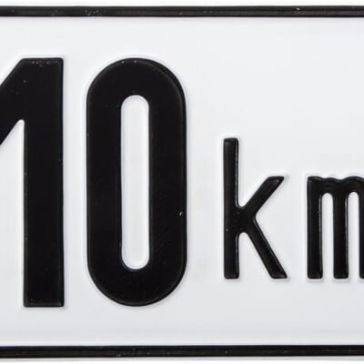 Transporto priemonės greičio ženklas metalinis Un BL10A