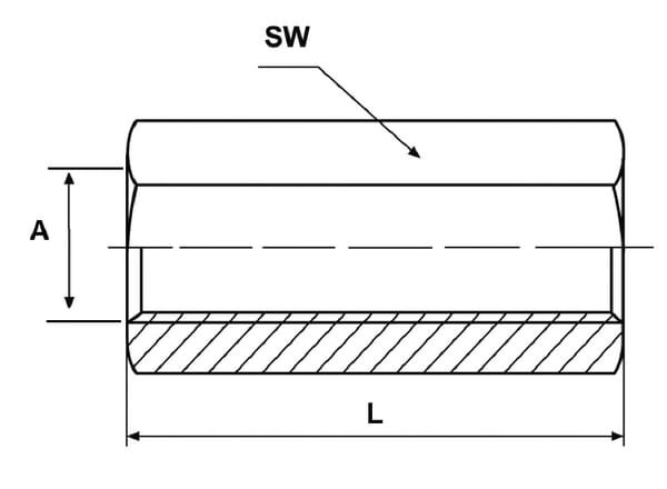 Connecting sleeve, Vidinis CLVMUM10 - Image 2