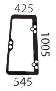 Galinis window dešinysis Un E48360N