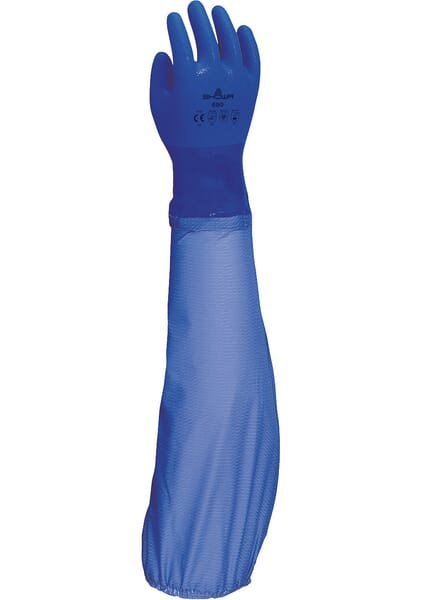 Medvilninės darbo pirštinės Showa 690, mėlynos, 65 cm, dydis 9/L, HS6909