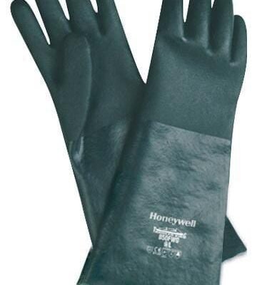 Darbo pirštinės Honeywell Trawler King, žalios, su PVC danga, 40 cm, dydis 10/XL, HS860FWGXL