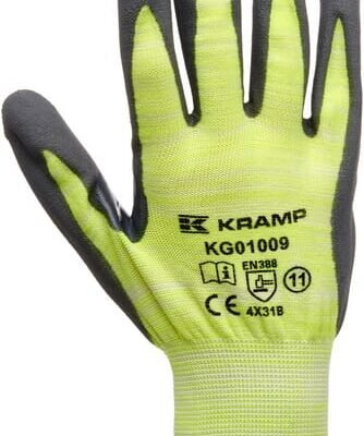 Darbo pirštinės Kramp 1.009, dydis 10/XL, KG0100910