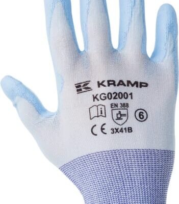 Darbo pirštinės Kramp 2.001, dydis 10/XL, KG0200110