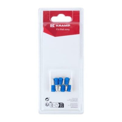 Bullet jungtis kištukinis, mėlynas diameter 4mm - 1.5-2.5mm² (6) Kramp KRLA9325P06B