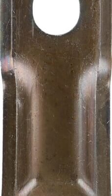 Dešinysis šienapjovės peilis (RH), 100 × 48 × 3 mm, skylė Ø19 mm, tinka Claas, 25 vnt. pakuotė, 0009527280KR