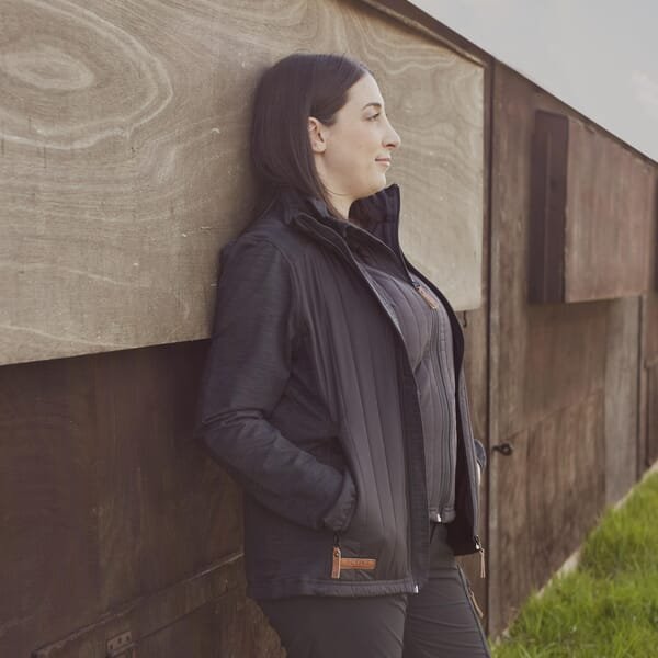 Moteriška hibridinė fliso striukė, anglies, dydis 2XL, KW506301911060 - Image 3