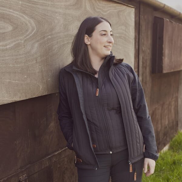 Moteriška hibridinė fliso striukė, anglies, dydis 2XL, KW506301911060 - Image 4