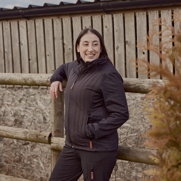 Moteriška hibridinė fliso striukė, anglies, dydis 2XL, KW506301911060 - Image 6